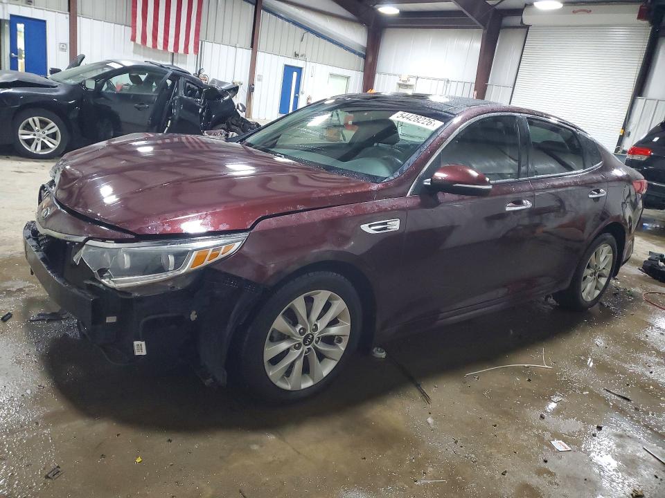 2017 Kia Optima VIN 5XXGU4L3XHG126053 COPART salvage auction — FRONT END, Pa - Certificate Of Salvage, sold $600 on 2026-07-22 (photo 1)