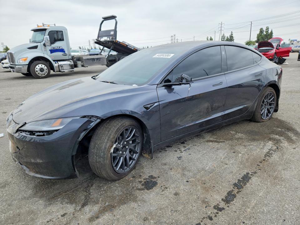 2026 Tesla Model 3 VIN 5YJ3E1EA3TF165133 COPART salvage auction — FRONT END, Ca - Salvage Certificate, sold $2,200 on 2026-07-21 (photo 1)