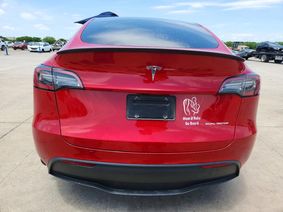 2023 Tesla VIN 7SAYGDEE8PA088690 COPART salvage auction — SIDE, Tx - Certificate Of Title, sold $13,700 on 2026-07-09 (photo 6)