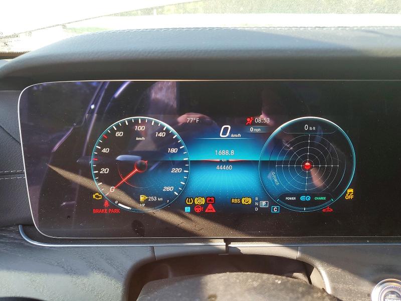 2022 Mercedes-benz E-klasse VIN W1KZF5KB6NB031045 COPART salvage auction — FRONT END, Nc - Salvage Certificate Of Title, sold $3,350 on 2026-07-30 (photo 9)