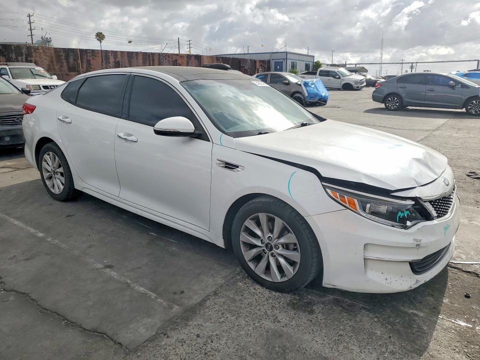 2018 Kia Optima VIN 5XXGU4L36JG180570 COPART salvage auction — FRONT END, Ca - Salvage Certificate, sold $2,400 on 2026-07-15 (photo 4)