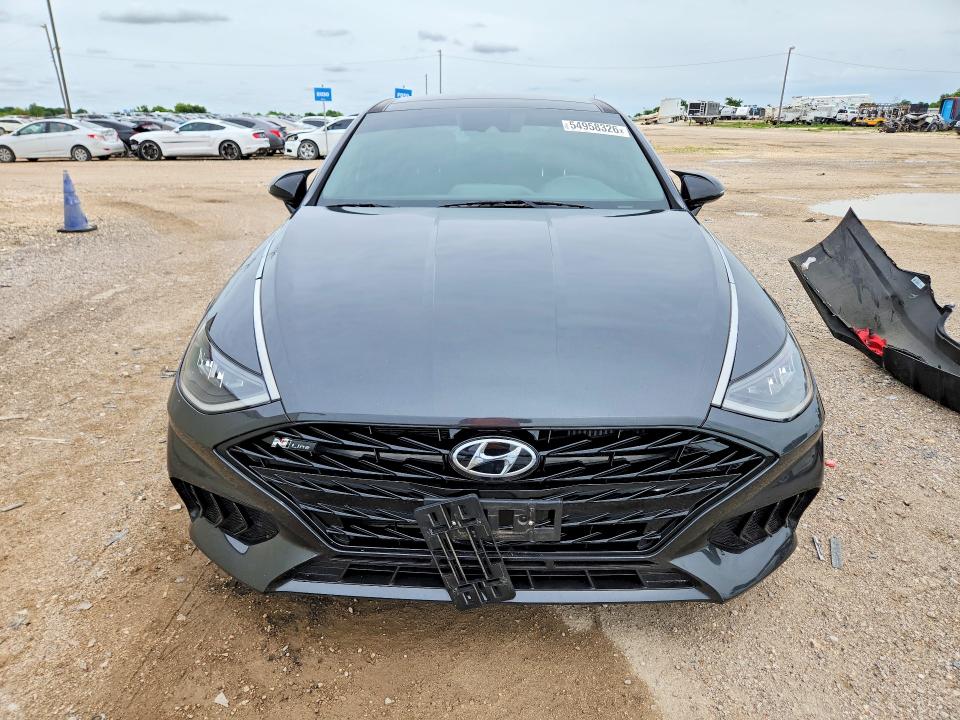 2021 Hyundai Sonata VIN 5NPEK4JC1MH127526 COPART salvage auction — REAR END, Tx - Salvage Vehicle Title, sold $5,600 on 2026-07-22 (photo 5)