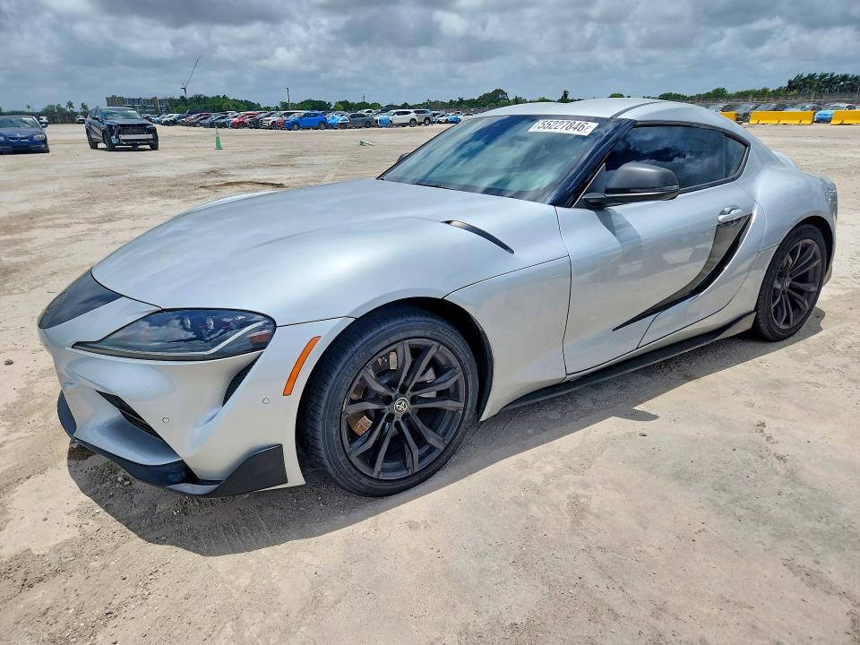 2022 Toyota Supra VIN WZ1DB2C09NW049433 COPART salvage auction — REAR END, Fl - Certificate Of Destruction, sold $16,700 on 2026-07-22 (photo 1)