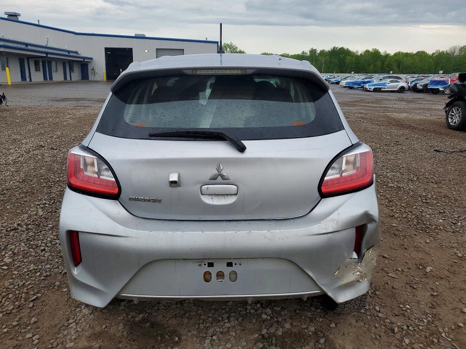 2021 Mitsubishi Mirage VIN ML32AUHJ5MH009393 COPART salvage auction — FRONT END, Ny - Mv-907A Salvage Certificate, sold $575 on 2026-07-08 (photo 6)
