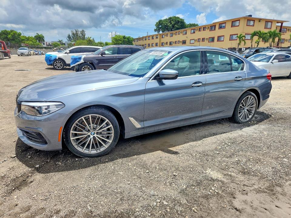 2018 BMW 5er VIN WBAJE5C53JWA93217 COPART salvage auction — WATER/FLOOD, Fl - Cert Of Title-Slvg Rebld Flood, sold $5,600 on 2026-07-10 (photo 1)
