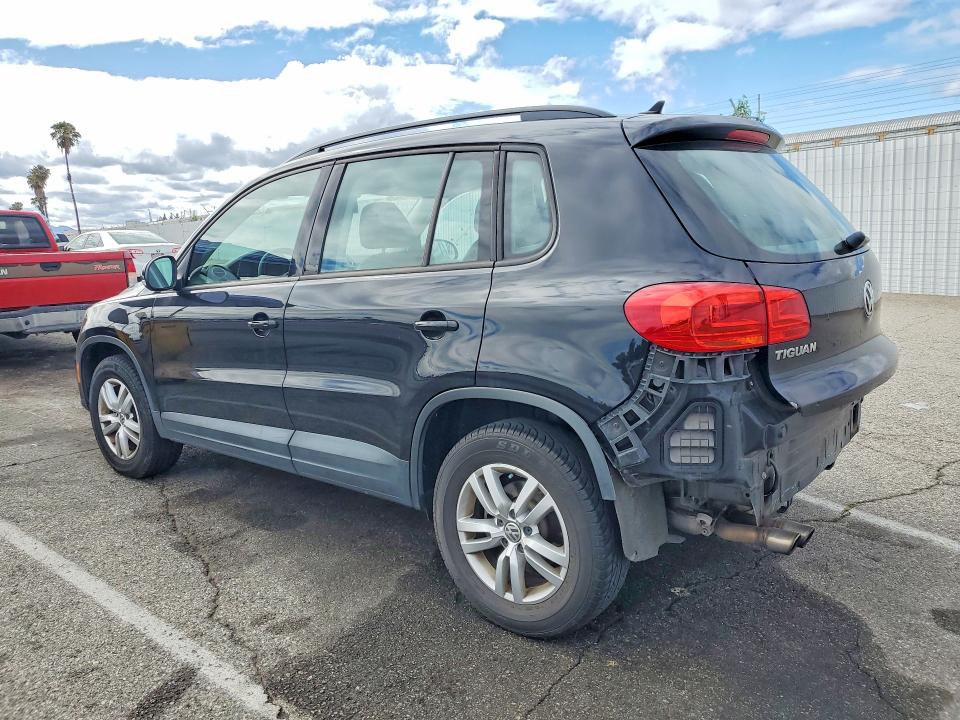 2017 Volkswagen Tiguan VIN WVGAV7AX7HK031400 COPART salvage auction — REAR END, Ca - Salvage Certificate, sold $1,900 on 2026-07-10 (photo 2)