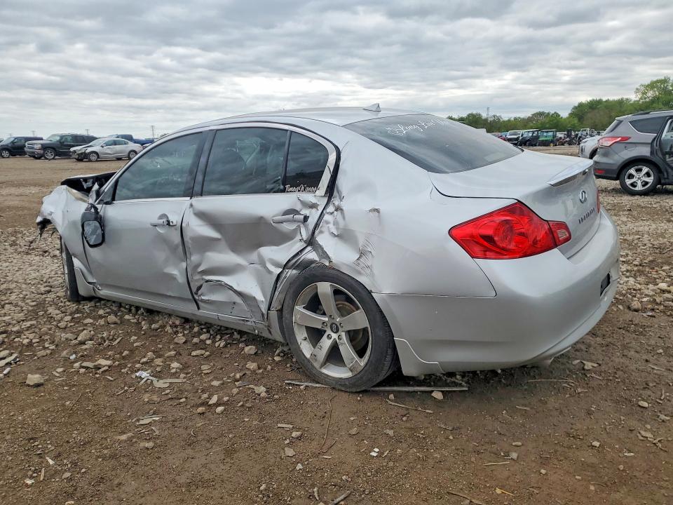 2011 Infiniti G VIN JN1DV6AR7BM650221 COPART salvage auction — FRONT END, Il - Salvage Certificate, sold $225 on 2026-07-10 (photo 2)