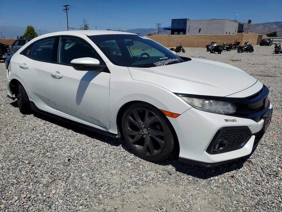 2018 Honda Civic VIN SHHFK7G41JU201915 COPART salvage auction — REAR END, Ca - Salvage Certificate, sold $1,100 on 2026-07-22 (photo 4)