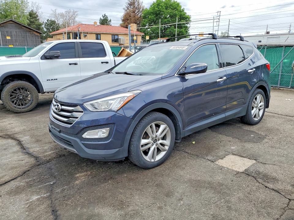2016 Hyundai Santa fe VIN 5XYZWDLA4GG345599 COPART salvage auction — WATER/FLOOD, Pa - Certificate Of Salvage, sold $2,000 on 2026-07-21 (photo 1)