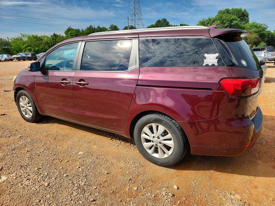 2016 Kia SEDONA VIN KNDMB5C14G6083260 COPART salvage auction — FRONT END, Nc - Certificate Of Title, sold $1,050 on 2026-07-13 (photo 2)