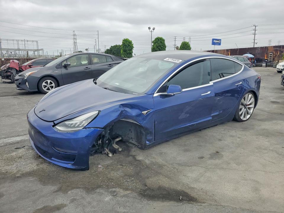 2019 Tesla Model 3 VIN 5YJ3E1EB6KF419876 COPART salvage auction — SIDE, Ca - Salvage Certificate, sold $5,100 on 2026-07-24 (photo 1)