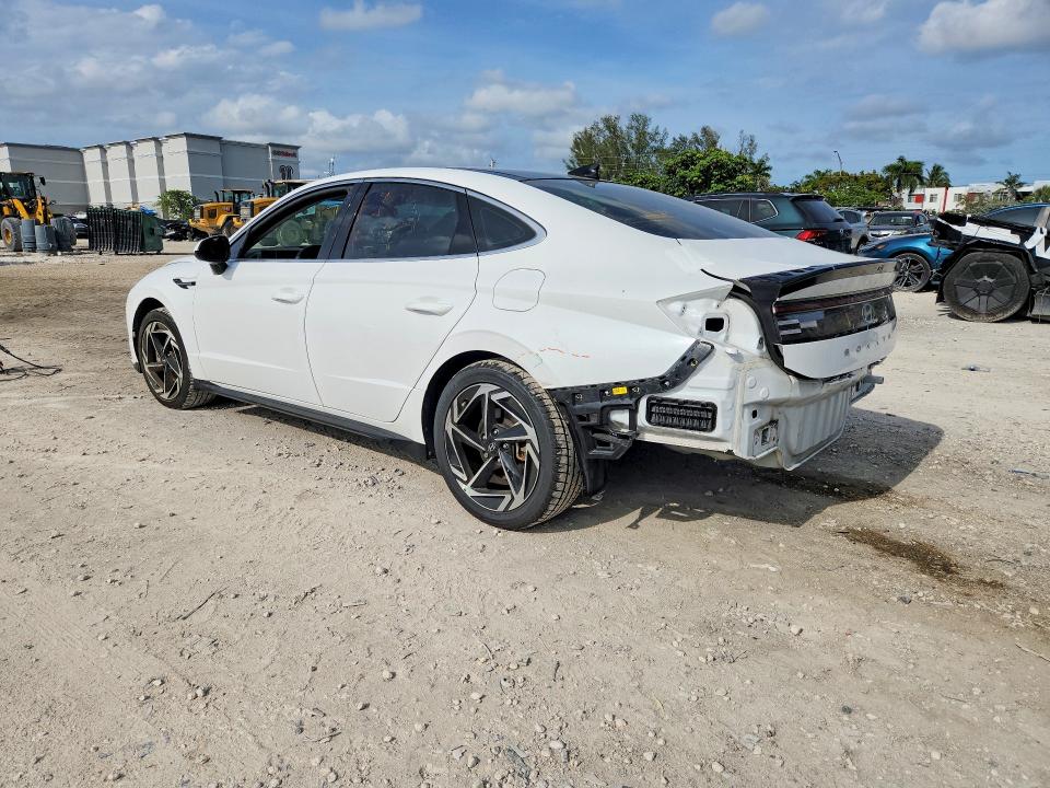 2024 Hyundai Sonata VIN KMHL14JAXRA382145 COPART salvage auction — REAR END, ID - SALVAGE CERTIFICATE OF TITLE, sold $9,300 on 2026-07-27 (photo 2)