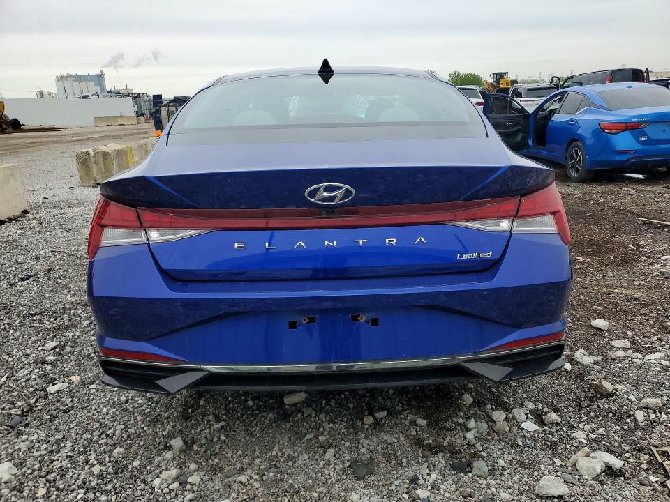 2021 Hyundai Elantra VIN KMHLP4AG3MU131624 COPART salvage auction — FRONT END, Il - Salvage Certificate, sold $3,200 on 2026-07-03 (photo 6)
