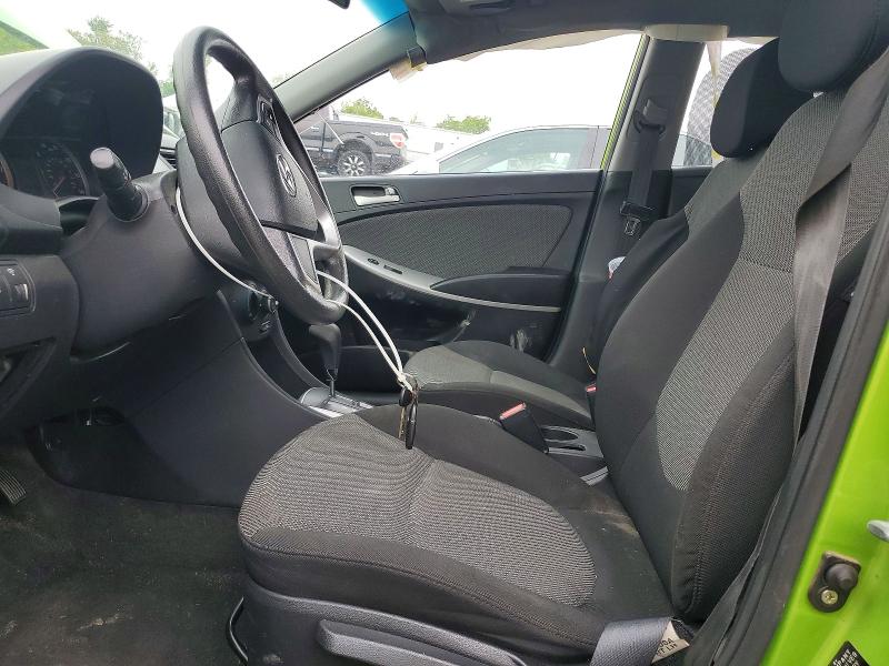2012 Hyundai Accent VIN KMHCT5AEXCU040543 COPART salvage auction — FRONT END, KY - CERT OF TITLE-SALVAGE, sold $250 on 2026-07-24 (photo 7)