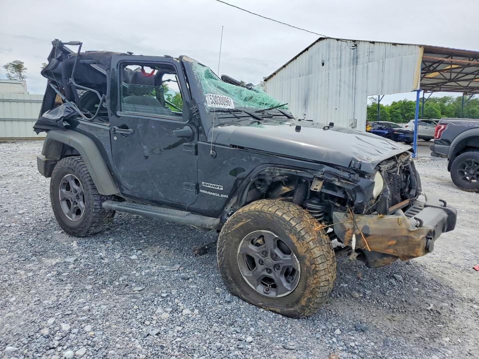 2013 Jeep Wrangler / VIN 1C4AJWAG1DL666126 COPART salvage auction — ROLLOVER, Ga - Cert Of Title-Salvage, sold $3,100 on 2026-07-09 (photo 4)