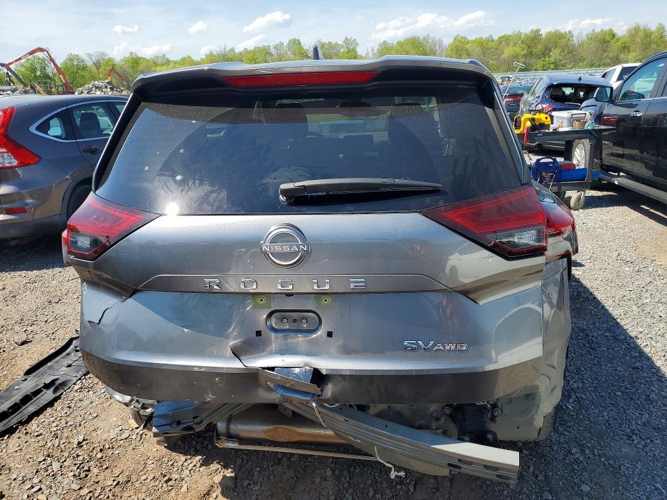 2023 Nissan Rogue VIN JN8BT3BB3PW355711 COPART salvage auction — REAR END, Nj - Cert Of Title-Salvage, sold $7,200 on 2026-07-21 (photo 6)