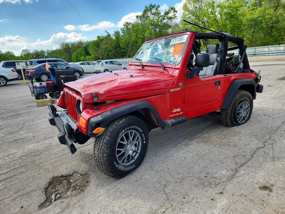 2004 Jeep Wrangler / VIN 1J4FA49S34P755458 COPART salvage auction — ROLLOVER, Pa - Certificate Of Salvage, sold $875 on 2026-07-02 (photo 1)