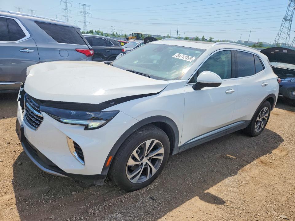 2021 Buick Envision VIN LRBFZNR48MD077361 COPART salvage auction — FRONT END, Il - Salvage Certificate, sold $4,100 on 2026-07-16 (photo 1)