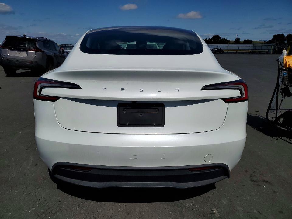 2024 Tesla Model 3 VIN 5YJ3E1EA7RF730346 COPART salvage auction — FRONT END, Ca - Salvage Certificate, sold $11,800 on 2026-07-22 (photo 6)