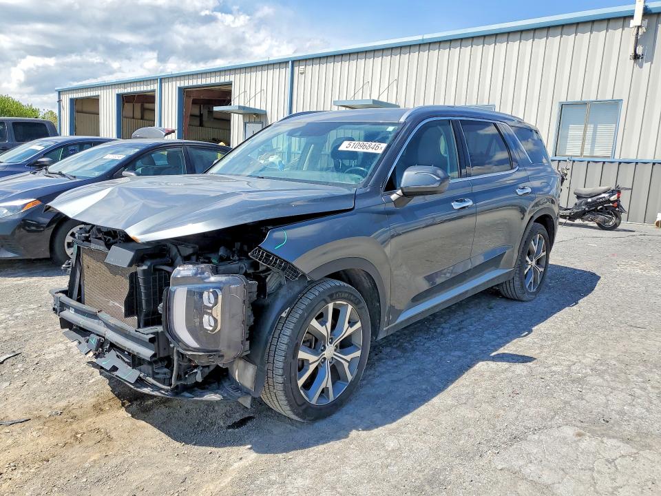 2021 Hyundai Palisade VIN KM8R4DHE4MU278249 COPART salvage auction — FRONT END, MD - CERT OF SALVAGE > 75% DAMAGE, sold $5,100 on 2026-07-10 (photo 1)