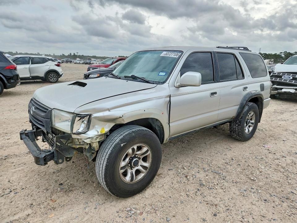 2001 Toyota 4runner VIN JT3GN86R610197444 COPART salvage auction — FRONT END, Tx - Bonded Title - Salvage, sold $1,200 on 2026-07-07 (photo 1)