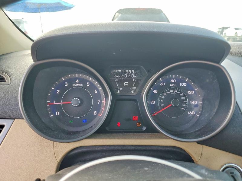 2013 Hyundai Elantra VIN 5NPDH4AEXDH403536 COPART salvage auction — FRONT END, Tx - Bonded Title - Salvage, sold $1,550 on 2026-07-02 (photo 9)