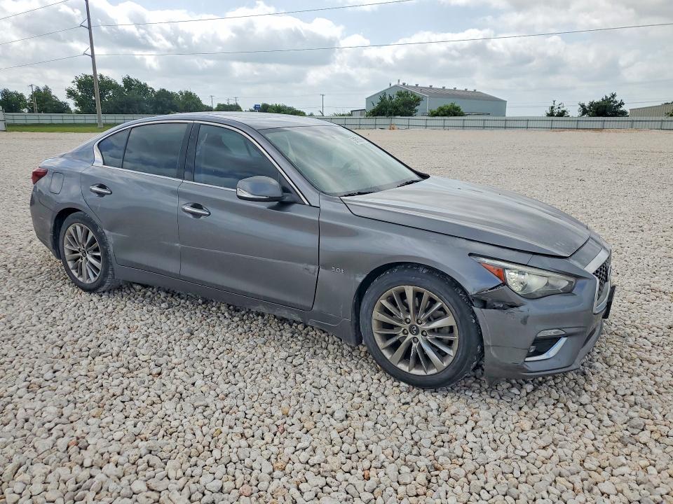 2019 Infiniti Q50 VIN JN1EV7AP3KM518193 COPART salvage auction — SIDE, Tx - Salvage Vehicle Title, sold $4,300 on 2026-07-02 (photo 4)