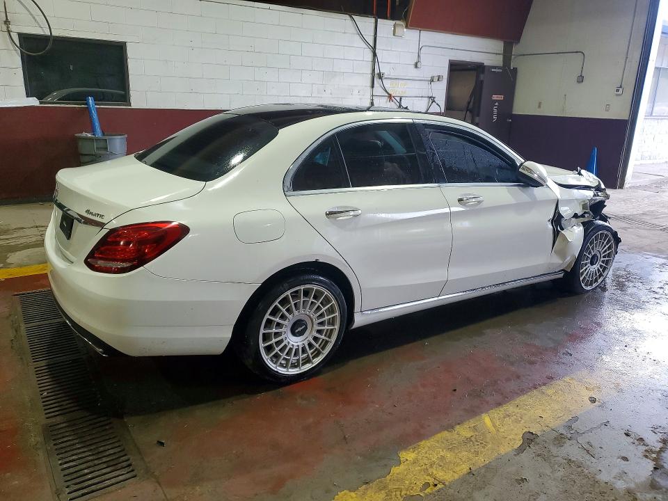 2015 Mercedes-benz C class VIN 55SWF4KB7FU035237 COPART salvage auction — FRONT END, WV - CERTIFICATE OF TITLE, sold $1,400 on 2026-07-09 (photo 3)