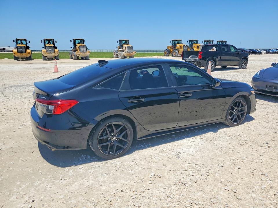 2022 Honda Civic VIN 2HGFE2F54NH567052 COPART salvage auction — REAR END, Tx - Salvage Vehicle Title, sold $9,100 on 2026-07-02 (photo 3)