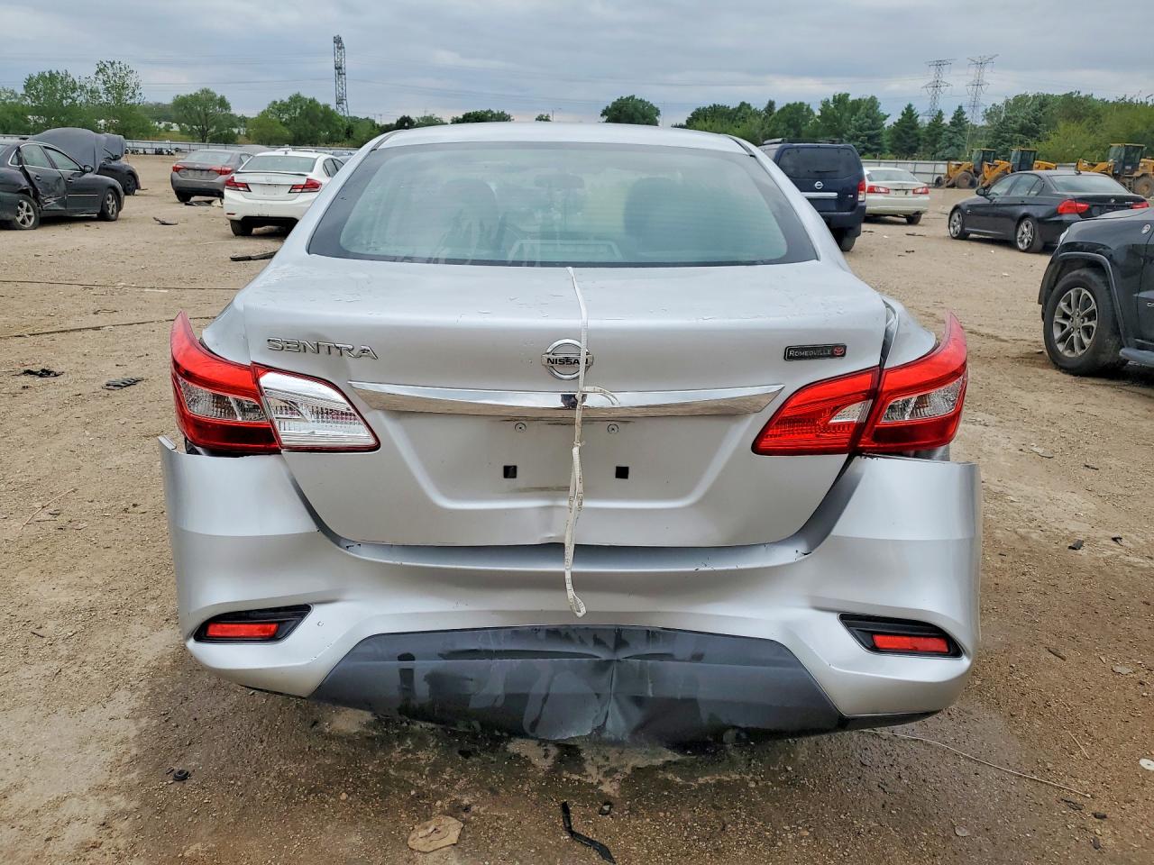 2017 Nissan Sentra VIN 3N1AB7AP4HY257850 COPART salvage auction — Rear End, IL - SALVAGE CERTIFICATE, sold $2,100 on 2026-06-30 (photo 6)