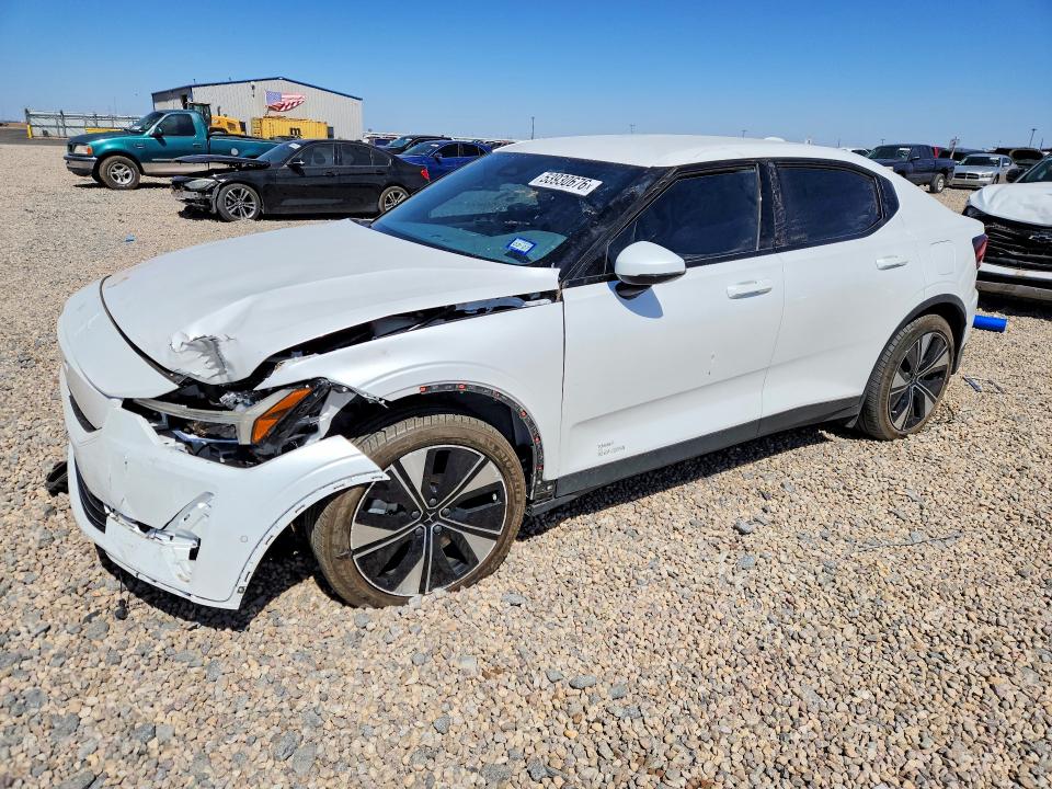2024 Polestar 2 VIN YSMFE3KA3RL238766 COPART salvage auction — FRONT END, Tx - Salvage Vehicle Title, sold $9,000 on 2026-08-11 (photo 1)