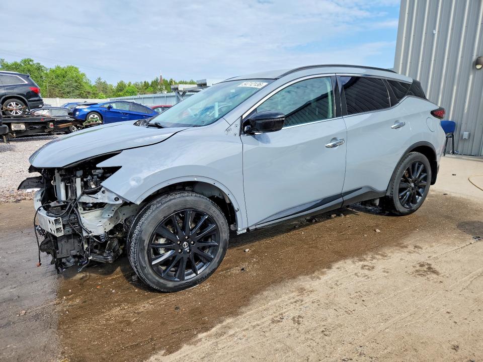2022 Nissan Murano VIN 5N1AZ2BS7NC118844 COPART salvage auction — FRONT END, Wi - Cert Of Title-Claim Paid, sold $7,600 on 2026-07-06 (photo 1)