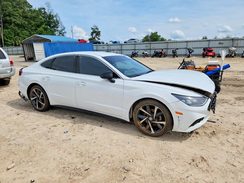2021 Hyundai Sonata VIN 5NPEJ4J24MH092958 COPART salvage auction — FRONT END, Ga - Cert Of Title-Salvage, sold $1,625 on 2026-07-17 (photo 4)