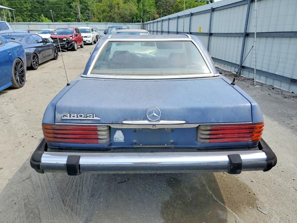 1984 Mercedes-benz 380 VIN WDBBA45A1EA011426 COPART salvage auction — MINOR DENT/SCRATCHES, Ga - Certificate Of Title (P), sold $2,750 on 2026-07-30 (photo 6)