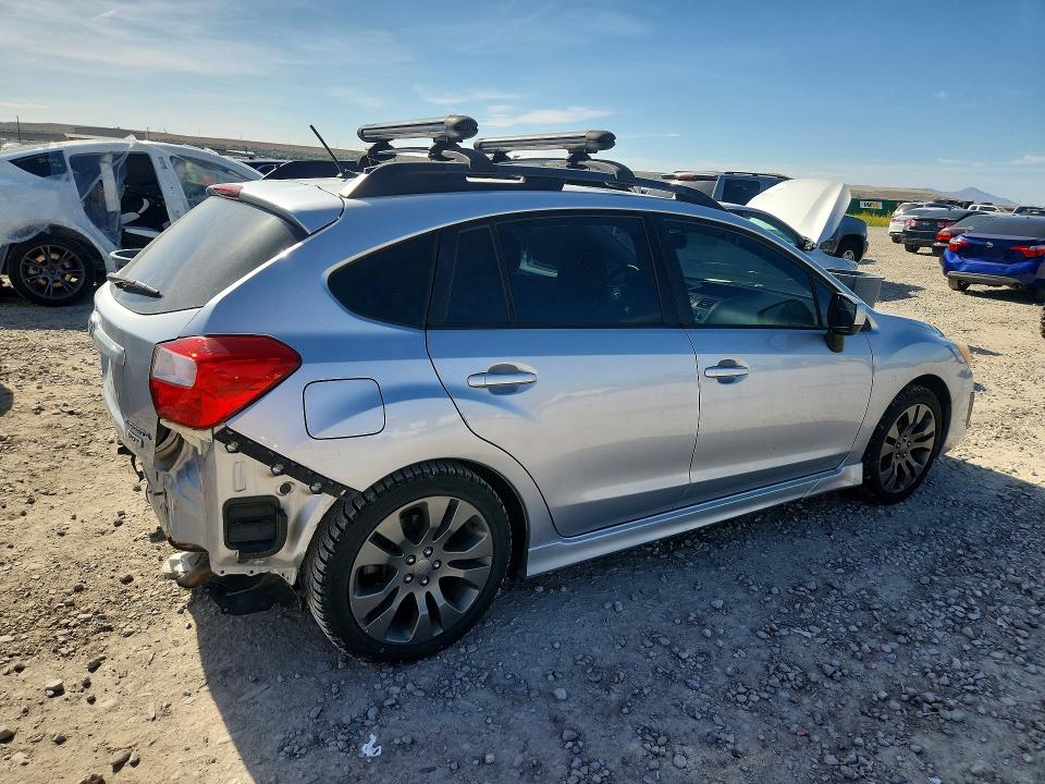 2012 Subaru Impreza VIN JF1GPAL60CG221468 COPART salvage auction — REAR END, Ut - Salvage Certificate, sold $600 on 2026-07-10 (photo 3)