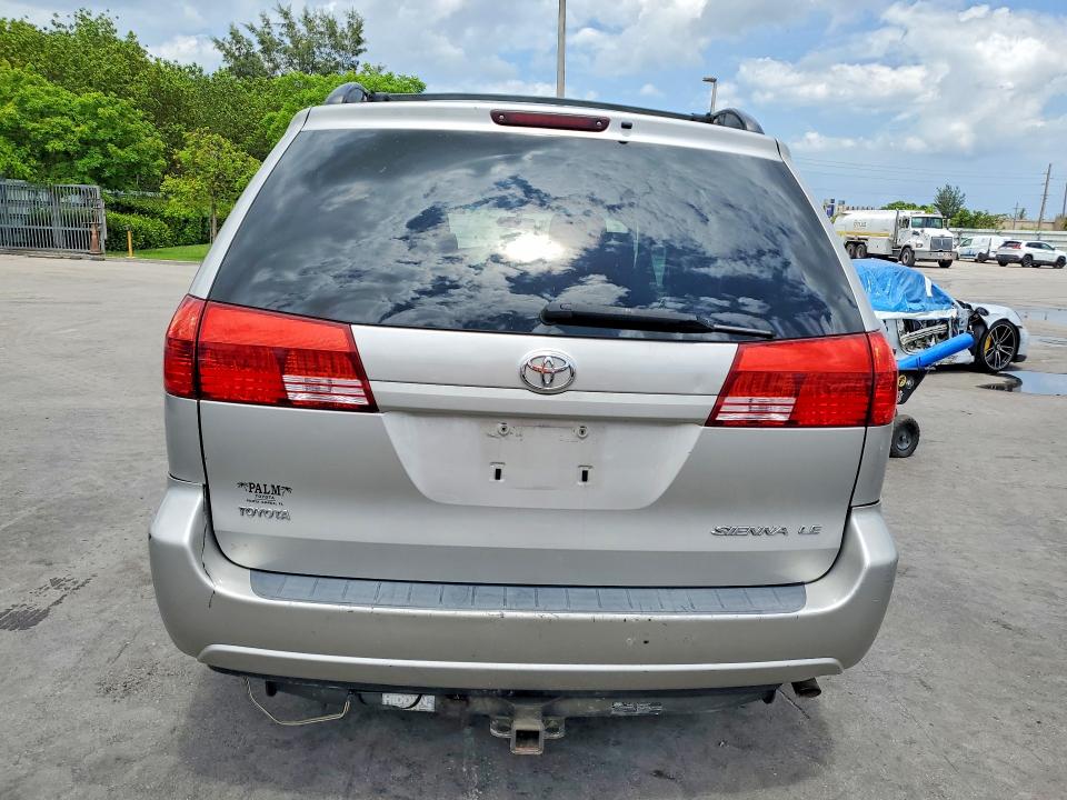 2004 Toyota Sienna VIN 5TDZA23C24S137157 COPART salvage auction — FRONT END, Fl - Cert Of Title Slvg Rebuildable, sold $150 on 2026-07-15 (photo 6)