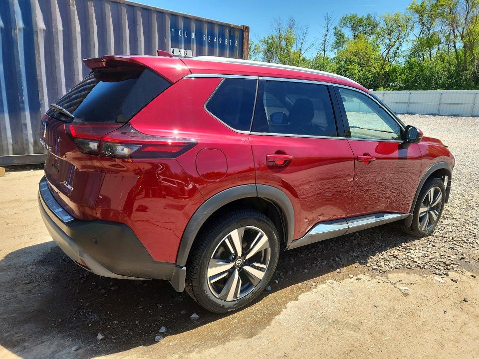 2021 Nissan Rogue VIN JN8AT3CB1MW241177 COPART salvage auction — FRONT END, Wi - Junked Vehicle Bill Of Sale, sold $4,500 on 2026-07-13 (photo 3)