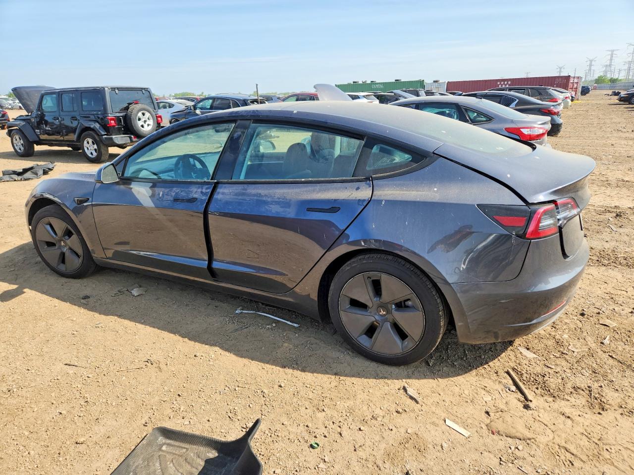 2023 Tesla Model 3 VIN 5YJ3E1EB2PF392991 COPART salvage auction — Rear End, IL - SALVAGE CERTIFICATE, sold $9,100 on 2026-07-09 (photo 2)
