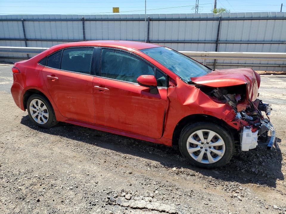 2020 Toyota Corolla VIN JTDEPRAE0LJ012406 COPART salvage auction — FRONT END, TX - SALVAGE VEHICLE TITLE, sold $175 on 2026-07-09 (photo 4)