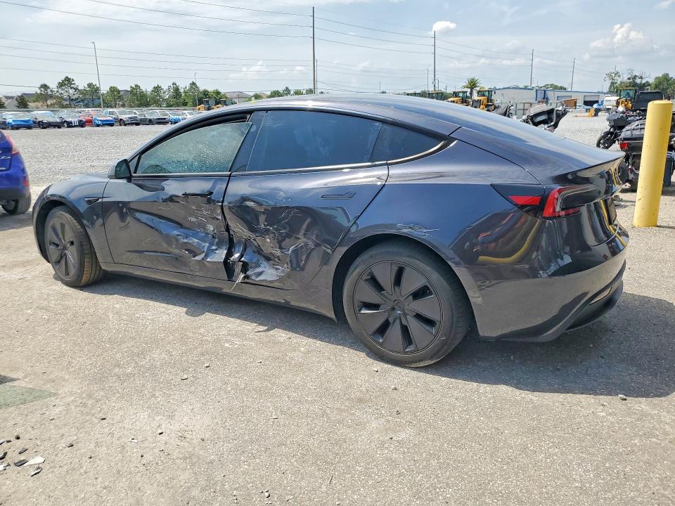 2024 Tesla Model 3 VIN 5YJ3E1EA1RF758160 COPART salvage auction — SIDE, Fl - Cert Of Title Slvg Rebuildable, sold $11,800 on 2026-07-17 (photo 2)