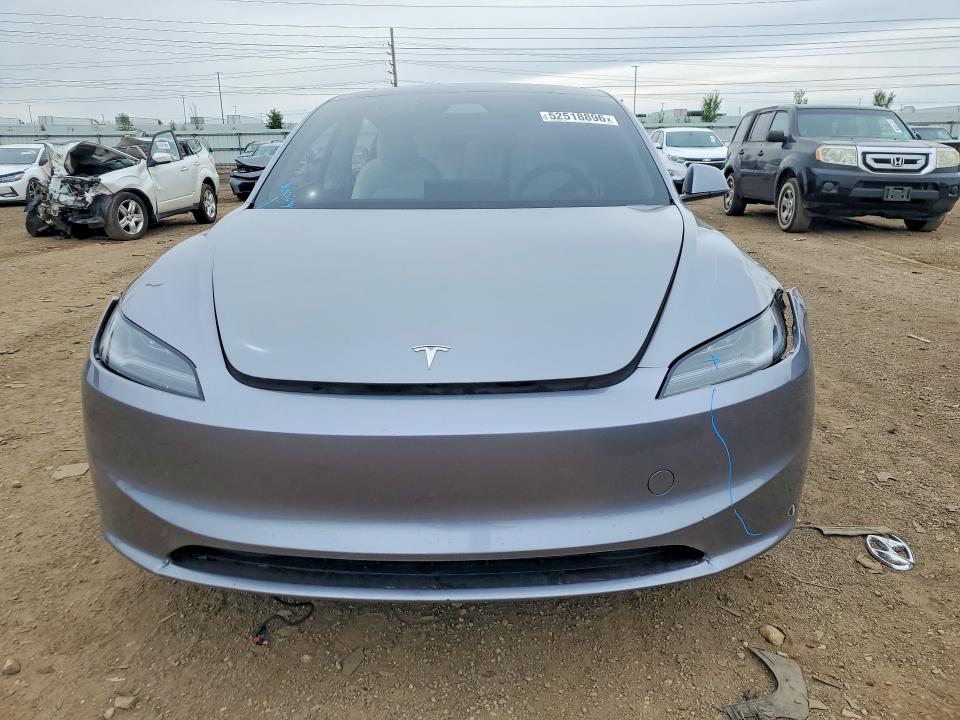2025 Tesla VIN 5YJ3E1EB6SF886540 COPART salvage auction — SIDE, Il - Salvage Certificate, sold $11,200 on 2026-07-28 (photo 5)