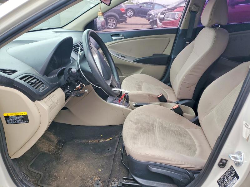 2017 Hyundai Accent VIN KMHCT4AE0HU233608 COPART salvage auction — FRONT END, Il - Salvage Certificate, sold $875 on 2026-07-28 (photo 7)