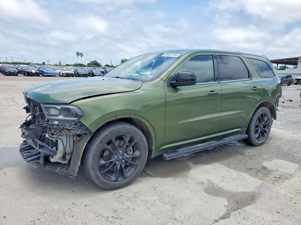 2021 Dodge Durango VIN 1C4RDHDG1MC749637 COPART salvage auction — REAR END, TX - SALVAGE VEHICLE TITLE, sold $4,700 on 2026-07-09 (photo 1)