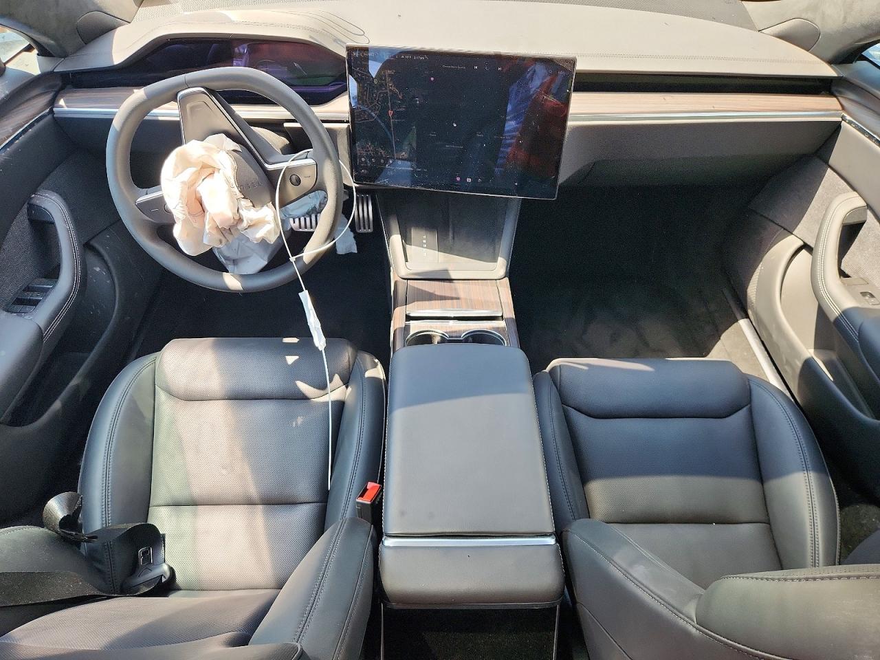 2024 Tesla Model S VIN 5YJSA1E57RF539889 COPART salvage auction — Front End, DE - SALVAGE CERTIFICATE, sold $20,200 on 2026-06-30 (photo 8)