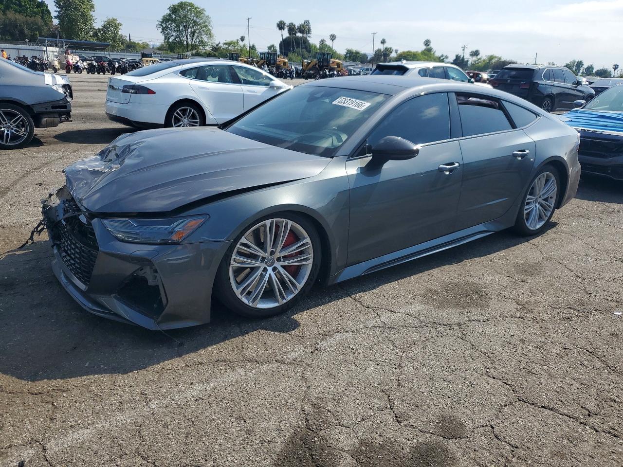 2021 Audi RS7 VIN WUAPCBF27MN906541 COPART salvage auction — Front End, CA - SALVAGE CERTIFICATE, sold $25,750 on 2026-07-07 (photo 1)
