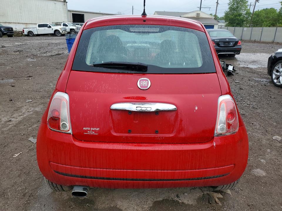 2012 Fiat 500 VIN 3C3CFFAR1CT280678 COPART salvage auction — REAR END, Pa - Certificate Of Salvage, sold $1,100 on 2026-07-06 (photo 6)