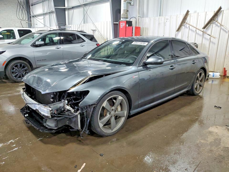 2015 Audi A6 VIN WAUHGAFC8FN009690 COPART salvage auction — FRONT END, Mn - Cert Of Title-Salvage, sold $4,000 on 2026-07-07 (photo 1)