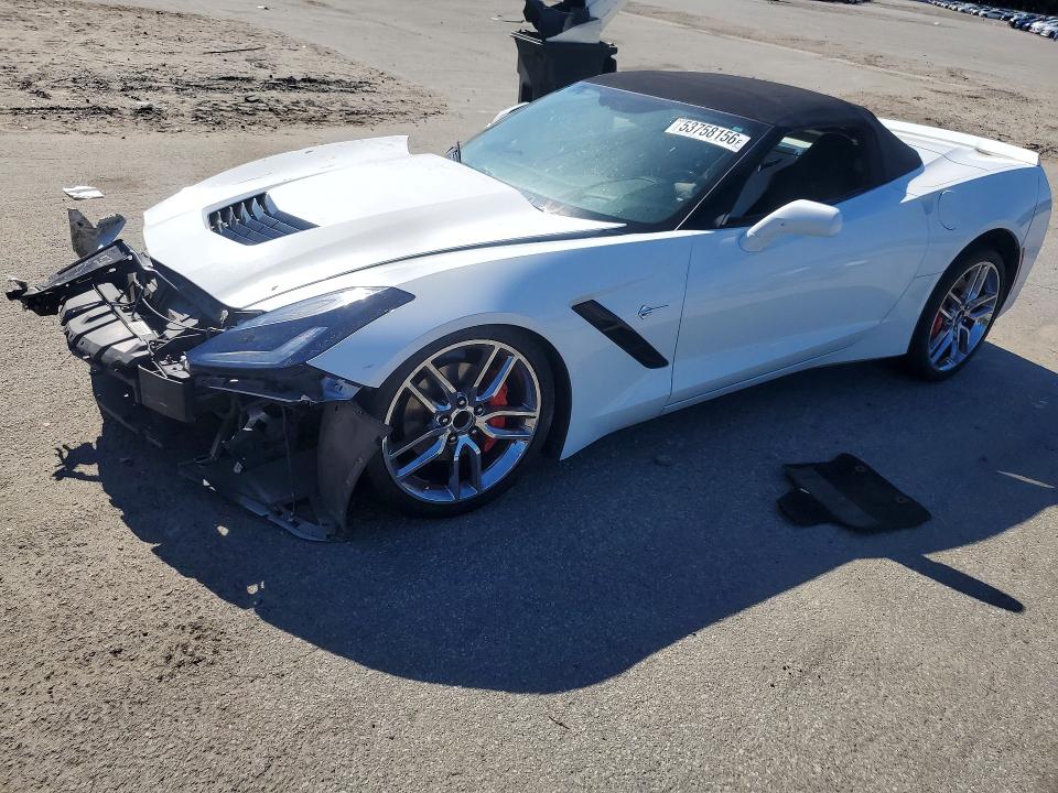 2016 Chevrolet Corvette stingray VIN 1G1YD3D75G5117871 COPART salvage auction — FRONT END, GA - CERT OF TITLE-SALVAGE, sold $8,400 on 2026-07-30 (photo 1)