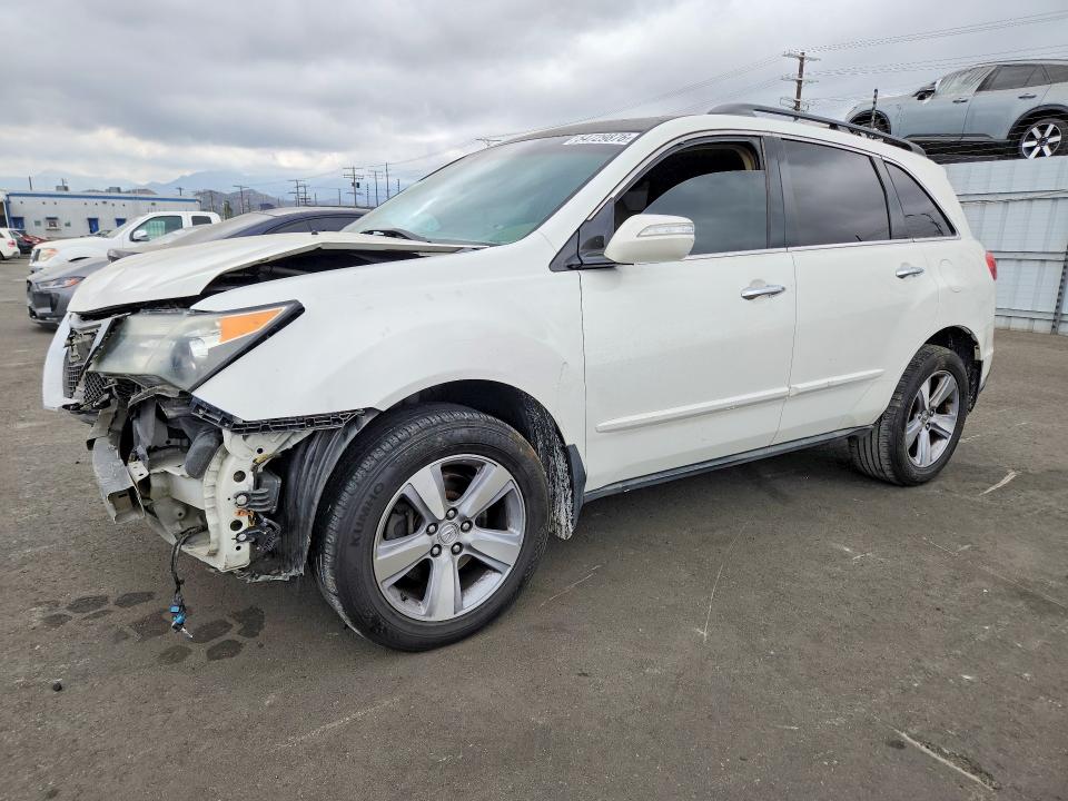 2012 Acura Mdx VIN 2HNYD2H24CH524271 COPART salvage auction — FRONT END, Ca - Salvage Certificate, sold $325 on 2026-07-08 (photo 1)