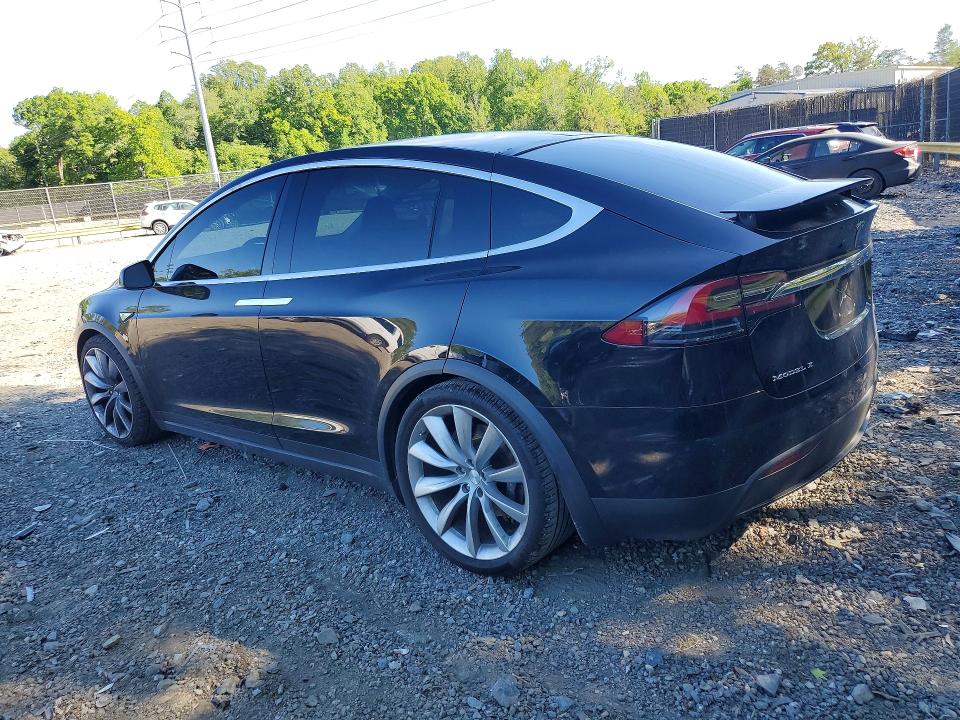 2016 Tesla Model x VIN 5YJXCBE24GF014605 COPART salvage auction — MINOR DENT/SCRATCHES, MD - CERT OF SALVAGE > 75% DAMAGE, sold $8,200 on 2026-07-21 (photo 2)